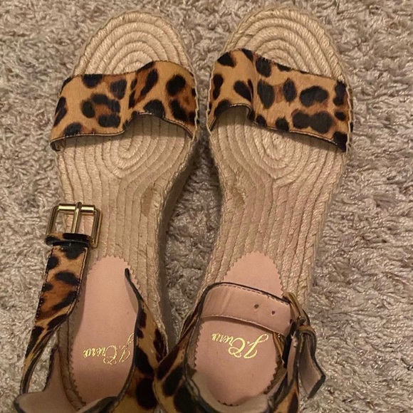 JCrew leopard print wedges - Picture 2 of 2